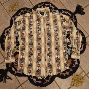 🔥🔥Vintage Wrangler Multicolor Western Shirt🔥🔥 SIZE M